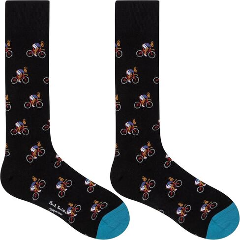 PS Paul Smith Men's 3-Pack Rabbit Socks, Multicolor, One Size in Saudi Arabia