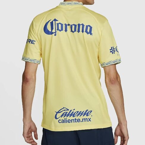 قميص كرة القدم الأساسي للرجال من Nike Club America (المكسيك) 2022-2023 (as1، Alpha، m، Regular، Regular) أصفر in Saudi Arabia