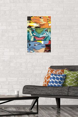 Trends International Pokémon - Trio Distortion Wall Poster, 14.725" x 22.375", Premium Unframed Version in Saudi Arabia