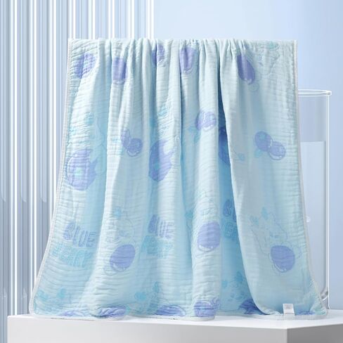 Ultra Soft 100% Cotton Muslin Infant Baby Throw Blanket Gauze Quilt, Breathable Versatile Swaddle and Crib Bed Blankets for Newborn Baby Toddler Boy Girl Crib, Stroller, Bassinet, Nap, Daycare, Travel in Saudi Arabia