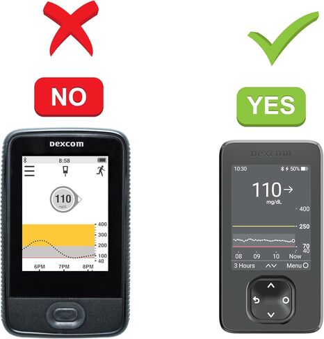 حافظة جلدية ملائمة مع واقي شاشة (يتضمن الحبل) لجهاز استقبال Dexcom G7 / G6 (أحمر) in Kuwait