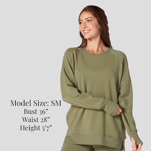 Tavi Women’s Cozy Sweatshirt – Long Sleeve Pullover for Women, Relaxed Fit Sweater, Women’s Pullover Sweater with Pocket in Saudi Arabia