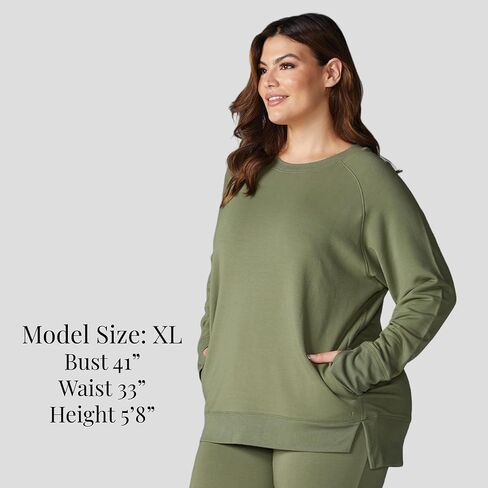 Tavi Women’s Cozy Sweatshirt – Long Sleeve Pullover for Women, Relaxed Fit Sweater, Women’s Pullover Sweater with Pocket in Saudi Arabia