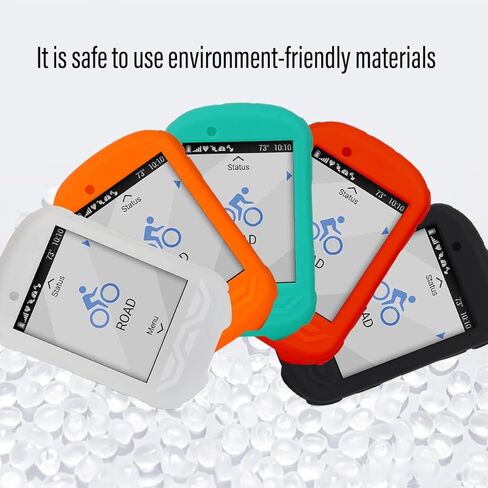 Chooee 4D Silicone Protective Cover case for Garmin Edge 530 with Screen Protector Orange in Kuwait