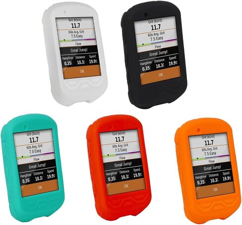 Chooee 4D Silicone Protective Cover case for Garmin Edge 530 with Screen Protector Orange in Kuwait