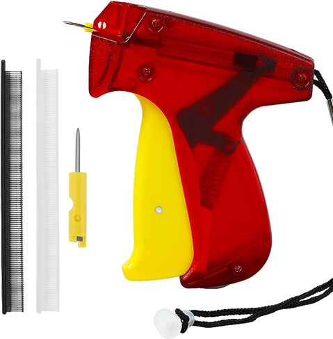 مسدس وضع العلامات للملابس، مسدس غرز صغير للملابس، مسدس غرز دقيقة لخياطة اللحف، مجموعة أدوات خياطة الغرز السريعة مع إبرتين، 2000 مثبتات صغيرة سوداء و2000 بيضاء in Kuwait