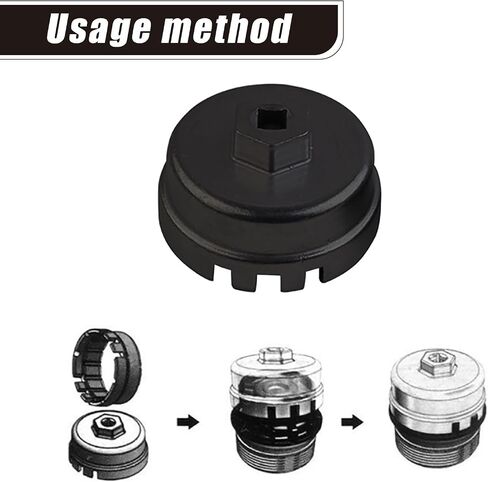 1 PC Machine Oil Filter Wrench, Machine Filter, Filter Element Wrench, Oil Filter Tool, Disassembly Tool, Compatible with Lexus (Black) in Saudi Arabia