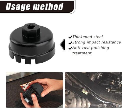 1 PC Machine Oil Filter Wrench, Machine Filter, Filter Element Wrench, Oil Filter Tool, Disassembly Tool, Compatible with Lexus (Black) in Saudi Arabia