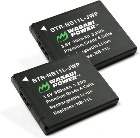 بطارية طاقة واسابي (عبوة من قطعتين) لكاميرات Canon NB-11L، NB-11LH in Saudi Arabia