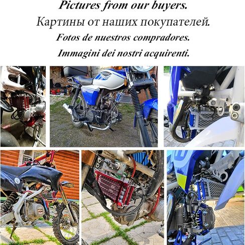 مبرد زيت محرك الدراجة النارية PowerMotor، طقم تبريد زيت المحرك العالمي للدراجات النارية ATV Pit Bike، طقم مبرد محرك تبريد زيت الدراجة الترابية العالمي لدراجة نارية 70cc 110cc 125cc 140cc in Kuwait