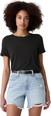 GAP Women's Luxe Short Sleeve Crew Neck T-Shirt in Saudi Arabia