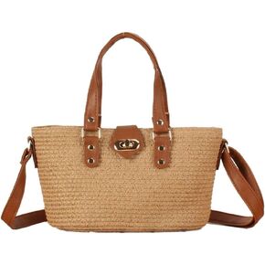 Straw Bags for Women Small Tote Handbags Shoulder Bag Crossbody Stylish Summer Beach Purses 2024
