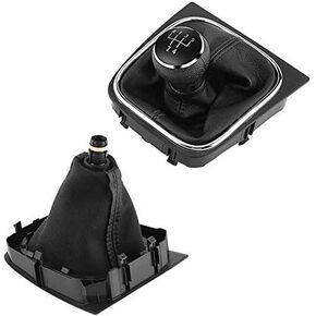 Vbestlife. Automotive Manual Gear Shifting Knob ,Knob Gaiter 5 Speed Car Gear Shift Knob Gearstick Gaiter Boot Kit for 6 Mk5 Mk6 Jetta 20052014 2007 Jetta Shift Boot Jetta Shift Boot