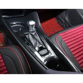 Kadore Interior Gear Shift Panel Trim Frame Cover for Toyota C-HR CHR 2018 2019 2020 2021 2022 2023 Carbon Fiber Style Left Hand Drive