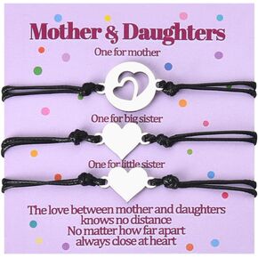 YangQian Mothers Day Gifts for Women Mom Grandma Aunt and Niece Bracelet Gift Matching Bracelets Set for 2/3 Mother Daughter Bracelet