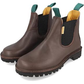 Jim Green Mens Stockman Slip On Boots Water Resistant Full Grain Leather Work or Dress Boot