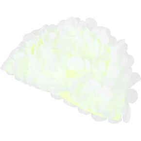 SEWACC Floral Petal Ladies Bathing Swim Cap Lace Vintage Swim Cap Fashionable Swim Floral Petal Stylish Swimming Hat Retro Style Bathing Caps for Women (Colorful)