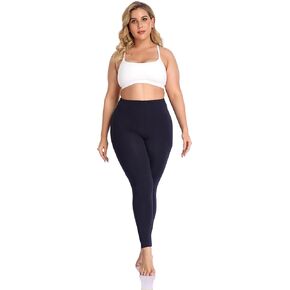 DESTTY Women's Plus Size Long Leggings Lightweight Stretchy Sports Yoga Pants Cropped Pants