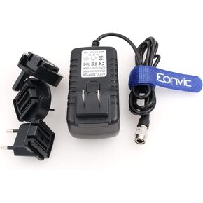 Eonvic Hirose 4 Pin 12V 3A AC DC Zoom F8 F4 Sound Devices Power Adapter Cable with US EU UK Plugs