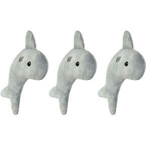 Caitec Presents Nala Cat Simon The Shark - Catnip Toy - Interactive Cat Toy - Chew Toy - Pillow Toy, 3 Pack