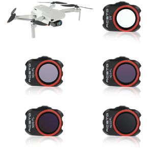 مجموعة مرشحات RCGEEK ND لملحقات DJI Mavic Mini 4K / Mini 2/Mini 2 SE/Mini SE/Mini، 5 قطع مرشحات عدسة كاميرا Gimbal لـ DJI Mini 4k / Mini 2/Mini SE/Mini (UV، ND4/PL، ND8/PL ، ND16/PL، ND32/PL)