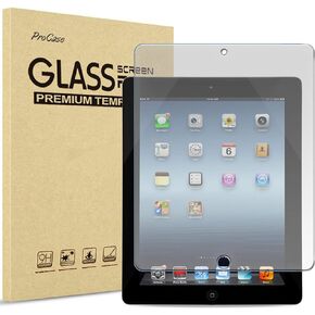 ProCase for 9.7" iPad 2 3 4 (Old Model) Screen Protector, Anti-Fingerprint Matte Tempered Glass Film Guard for iPad 2/ iPad 3/ iPad 4
