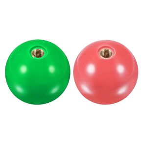 uxcell Joystick Head Rocker Ball Top Handle Arcade Game Replacement Green/Pink