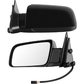 SCITOO Compatible fit for Towing Mirrors fit 1988-1999 for Chevy Blazer Suburban Tahoe for GMC Jimmy Yukon Pickup Truck Power Adjusted Driver Passenger Pair Set Mirrors SUV 15764757 15764758