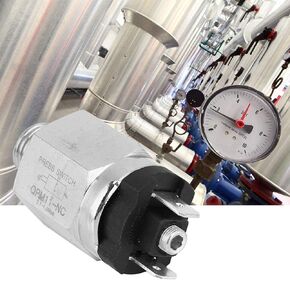 Adjustable Pneumatic Switch QPM11-NC Switch G1 / 4 "0.1-1.0MPa Pressure Controller Switch Wire External Thread Nozzle-Normally Closed, IP54 Level,Pressure Switch