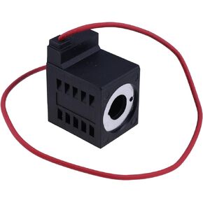 ZTUOAUMA Single Lead Wire 12V DC 16W Solenoid Coil 10226-14 Compatible with Deltrol Valve Stem Series 08 80 88 98 Universal for Hydraulic Power Units Lifts Dumps