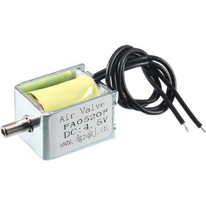 uxcell Miniature Solenoid Valve 2 Positions 3 Ways DC4.5V 0.5A Air Solenoid Valve, 2pcs