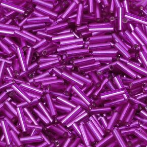 Glass Bugle Beads Penta Angel 1100Pcs /50g Mini Long Tube Seed Beads 2×6mm Small Craft Loose Spacer Beads for Earring Bracelets Necklace Waist Beads Jewelry Making (Gold)