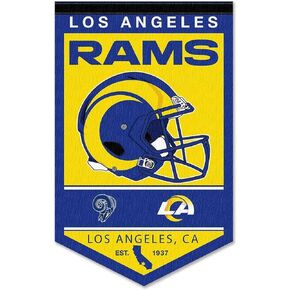Los Angeles Rams Heritage History Banner Pennant