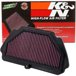 K&N Engine Air Filter: High Performance, Premium, Powersport Air Filter: Fits 2009-2019 KAWASAKI (Ninja ZX-6R, ZX-6R ABS, KRT Edition, 30th Anniversary, ZX600) KA-6009