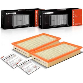 A-Premium 2-PC Engine Air Filter Compatible with Ford, Lincoln, Mazda & Mercury Models - Edge(07-14), Explorer(11-23), Flex(09-19), Fusion, Taurus(08-19), Aviator, MKS(09-16), MKX, MKZ, 6, CX-9, Sable