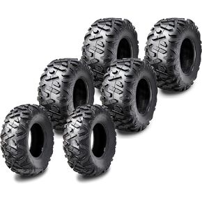 WANDA Set of 6 ATV tires 25x8-12 & 25x11-10 for 01-08 Polaris SPORTSMAN 500 6X6