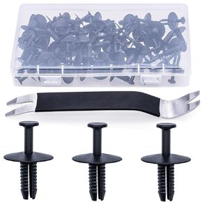 Rexka 51pcs Bumper Trim Wheelhouse Liner Push-Type Retainer Clip Rivet for BMW 51-11-8-174-185 51118174185 - Multipurpose Auto Trim Panel Body Remover