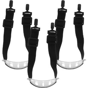 jojofuny 3pcs Helmet Chin Strap with Clear Chin Cup Elastic Adjustable Hard Hat Chin Strap Universal Helmet Chin Band for General Headwear Protection