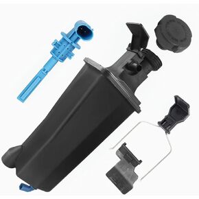 A-Premium Engine Coolant Overflow Recovery Reservoir Tank [with Cap & Sensor] Compatible with BMW [E46] 318i Base1998 1999, [1.9L] & X5 3.0i [E53] 2001-2006, [3.0L], Replace# 17137787040, 17117573780