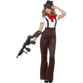 Smiffys Women's Glam Gangster Costume
