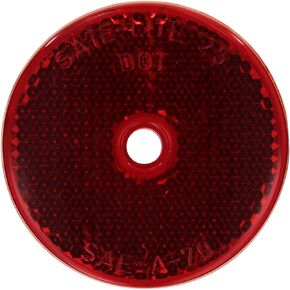 عاكس Bargman 70-71-170 مع فتحة تثبيت مركزية، دائري، 2-3/16 بوصة، أحمر in Kuwait