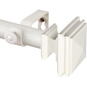 قضيب ستارة فردي من Rod Desyne مقاس 1 بوصة، 48-84 بوصة، أبيض in Kuwait