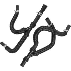 X AUTOHAUX 1 Set HVAC Heater Supply And Return Hose for Chrysler Town & Country for Dodge Grand Caravan for Volkswagen Routan 2008-2010 Engine Heater Inlet & Outlet Hose 4677603AK 626-307
