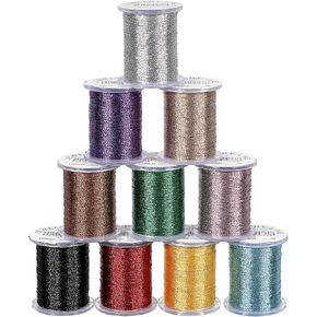 Holibanna 10 PCS 0.3mm Cotton Nylon Cord Nylon Trim Strings for Necklace Bracelet Beading Chinese Knot Jewelry Making Crafting Random Color