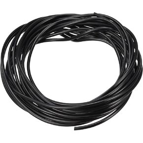 MECCANIXITY Solid Rubber Cord Tubing 10ft 2mm Dia Black Rubber Tube for DIY Craft Beading Necklaces Bracelet