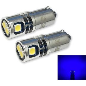 High Output 12/28VDC BA9S T3-1/4 Miniature Bayonet Base LED Replacement Bulb | Replaces Bulbs 12V: 1414 1416 1813 1816 1895 | 28V: 313 1495 1819 1820 1864 757 (2-Pack; Warm White)