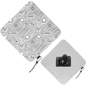 15 in Camera Wrap with Pouch,Lens Protective Wrap,Anti-scratch Anti-dust, Flexible Wrapper Camera Travel Accessories for DSLR Mirrorless Camera Lens(linear)