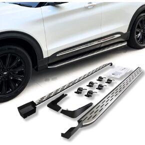 Side Steps Fit for Ford Explorer 2020-2024,XLT,ST,Limited,Hybrid,Platinum,Running Board Nerf Bar (with Mud Flaps)