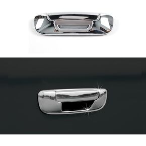55276237AA 2pcs Chrome Tailgate Handle Cover Without Keyhole Compatible with 2002-2008 Dodge Ram 1500 2003-2009 Dodge Ram 2500 3500 2004-2009 Dodge Durango