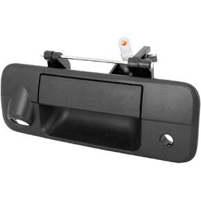 X AUTOHAUX Black Car Rear Door Liftgate Latch Tailgate Handle with Key Camera Hole Replacement for Toyota Tundra 2007-2013 690900C050 690900C051 TO191511 Tailgate Handle Liftgate Latch Handle